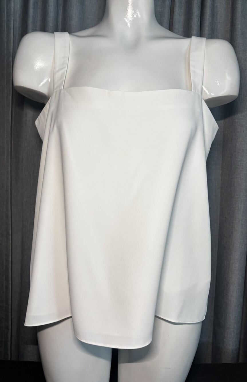 Amanda Uprichard Mariko Top white medium Womens Sleeveless Tank Tunic